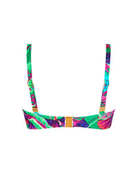 Paradis Sauvage printed balconnet bikini top - Vert Sauvage