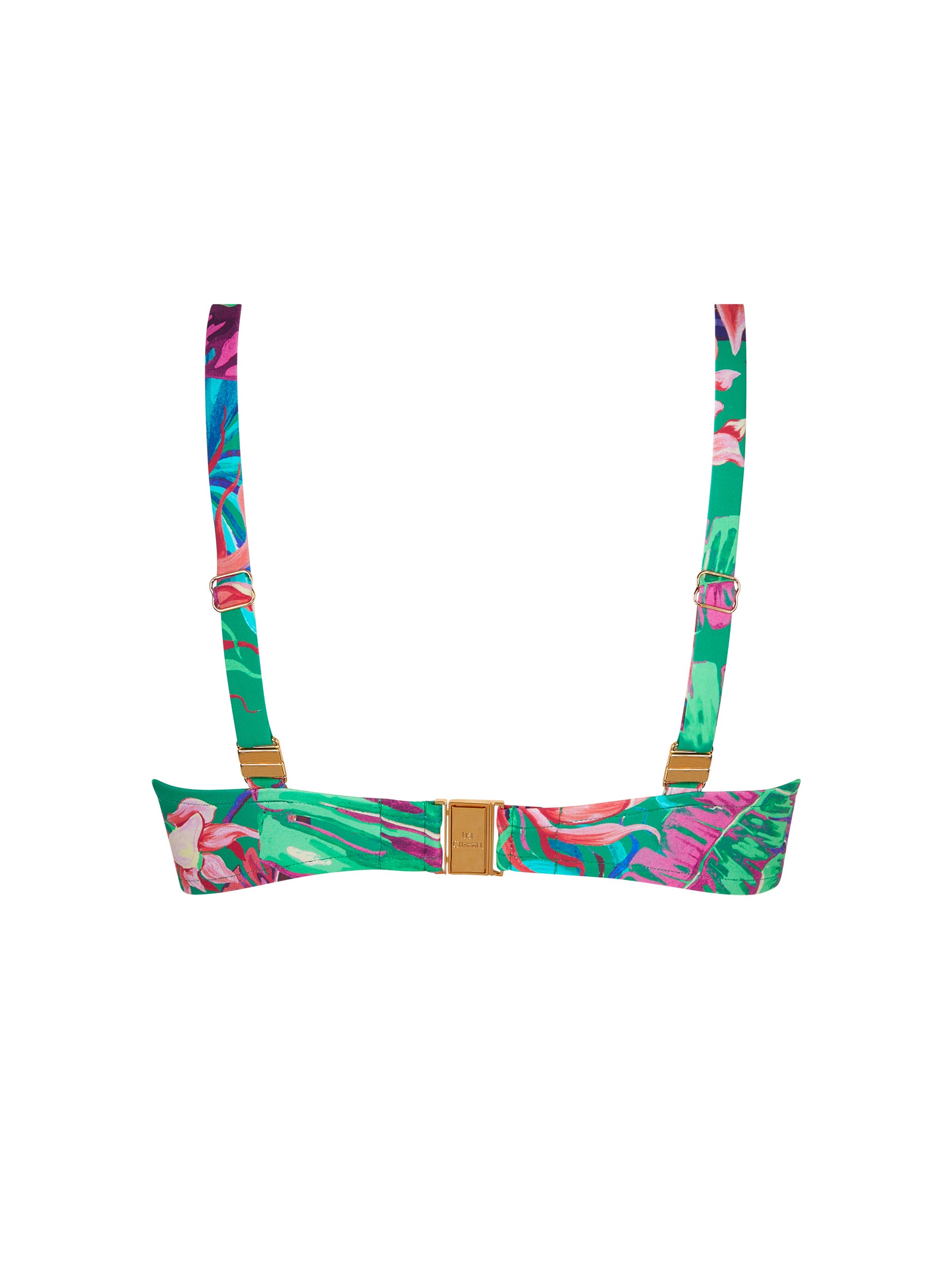 Haut de bikini triangle Paradis Sauvage imprimé - Vert Sauvage