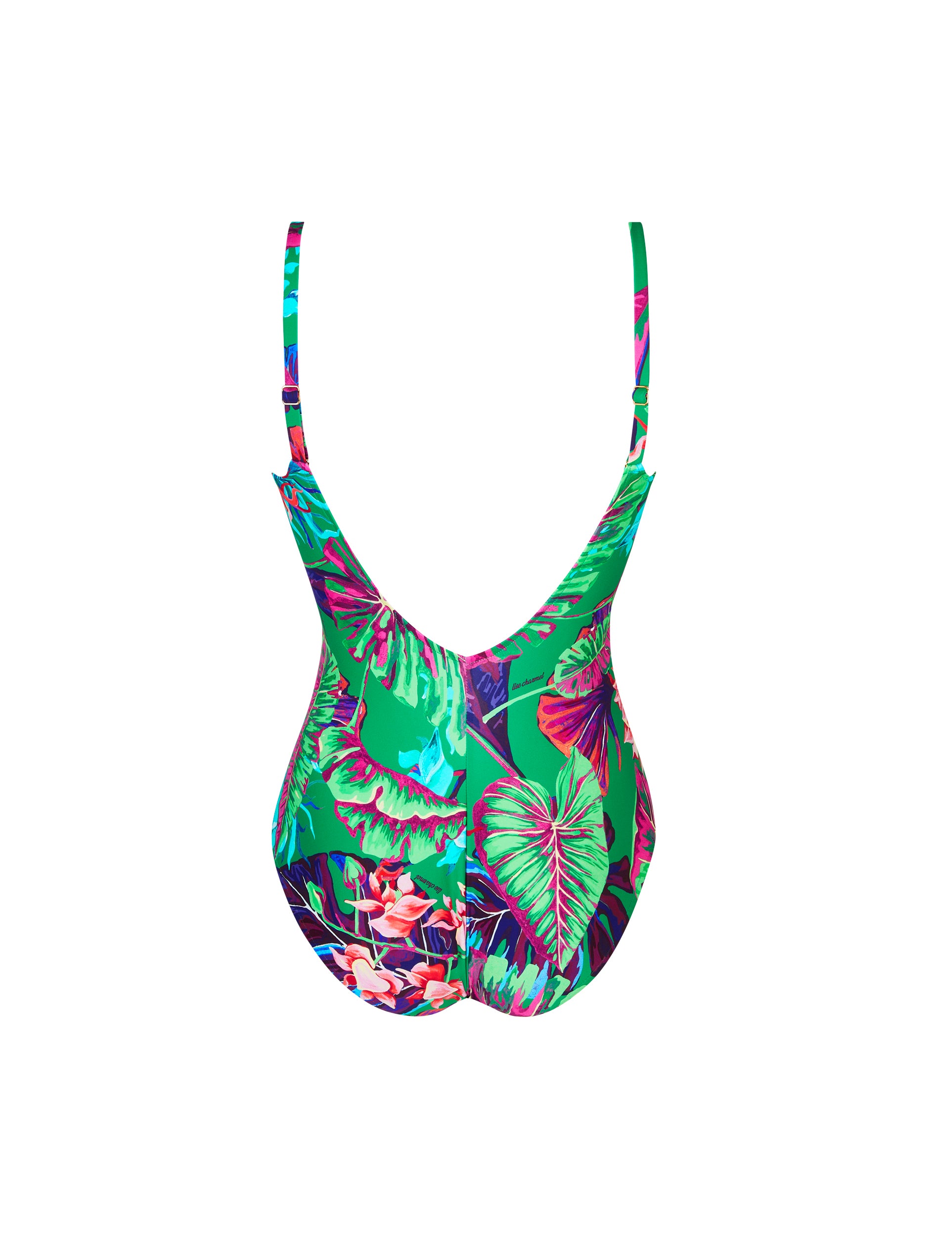 Maillot une pièce Paradis Sauvage imprimé - Vert Sauvage