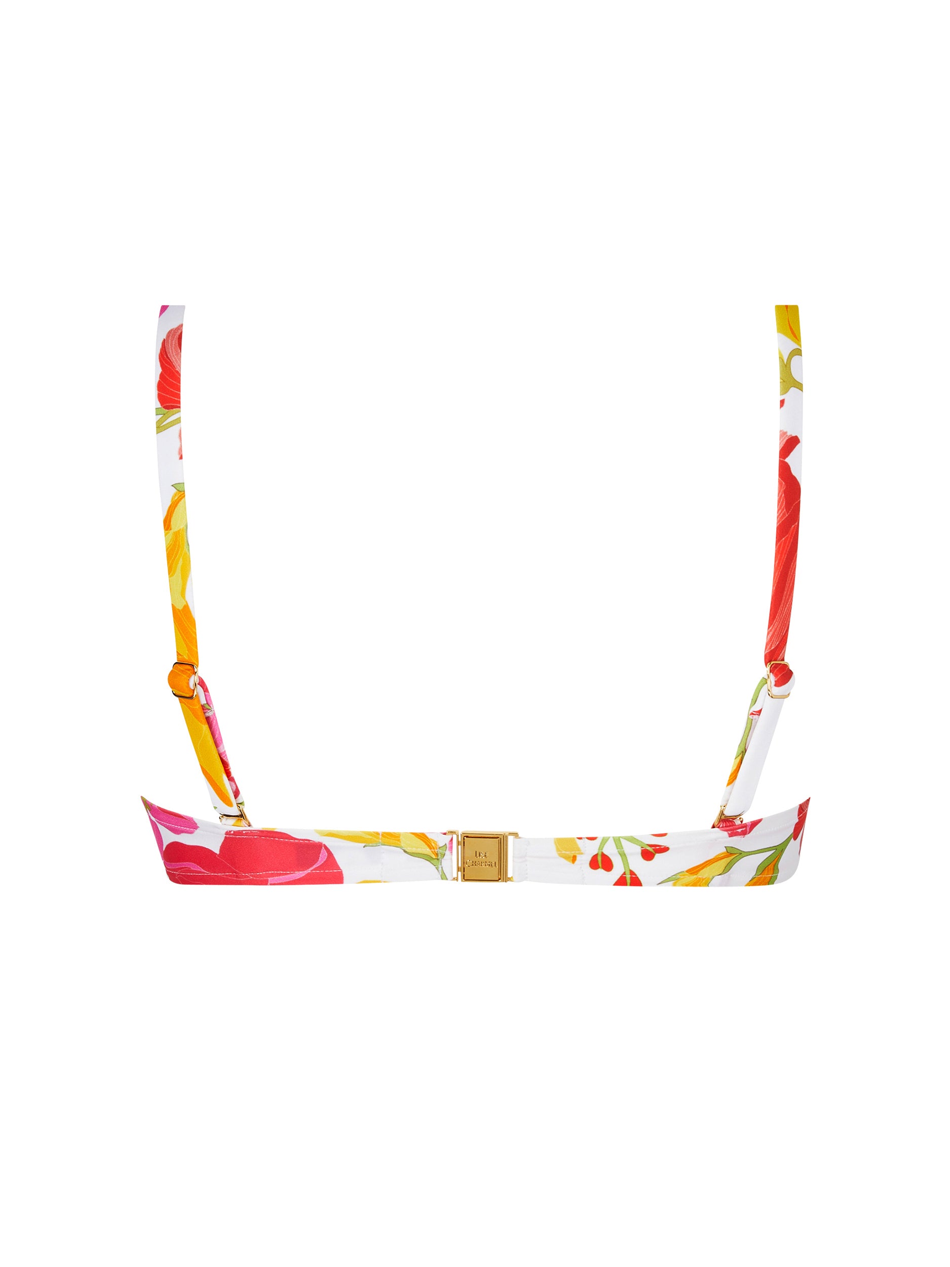 Envolée Florale printed triangle bikini top - Floral Bouquet