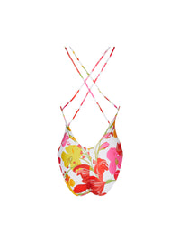 Envolée Florale printed one-piece swimming costume - Floral Bouquet