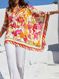 ZNOSTOCK_NEW_0qty refco_Bouquet Floral Poncho - Bouquet Floral