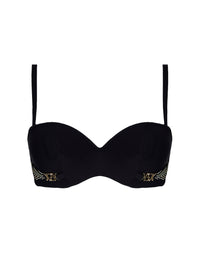 Horizon Boreal bandeau bikini top - Black Boreal