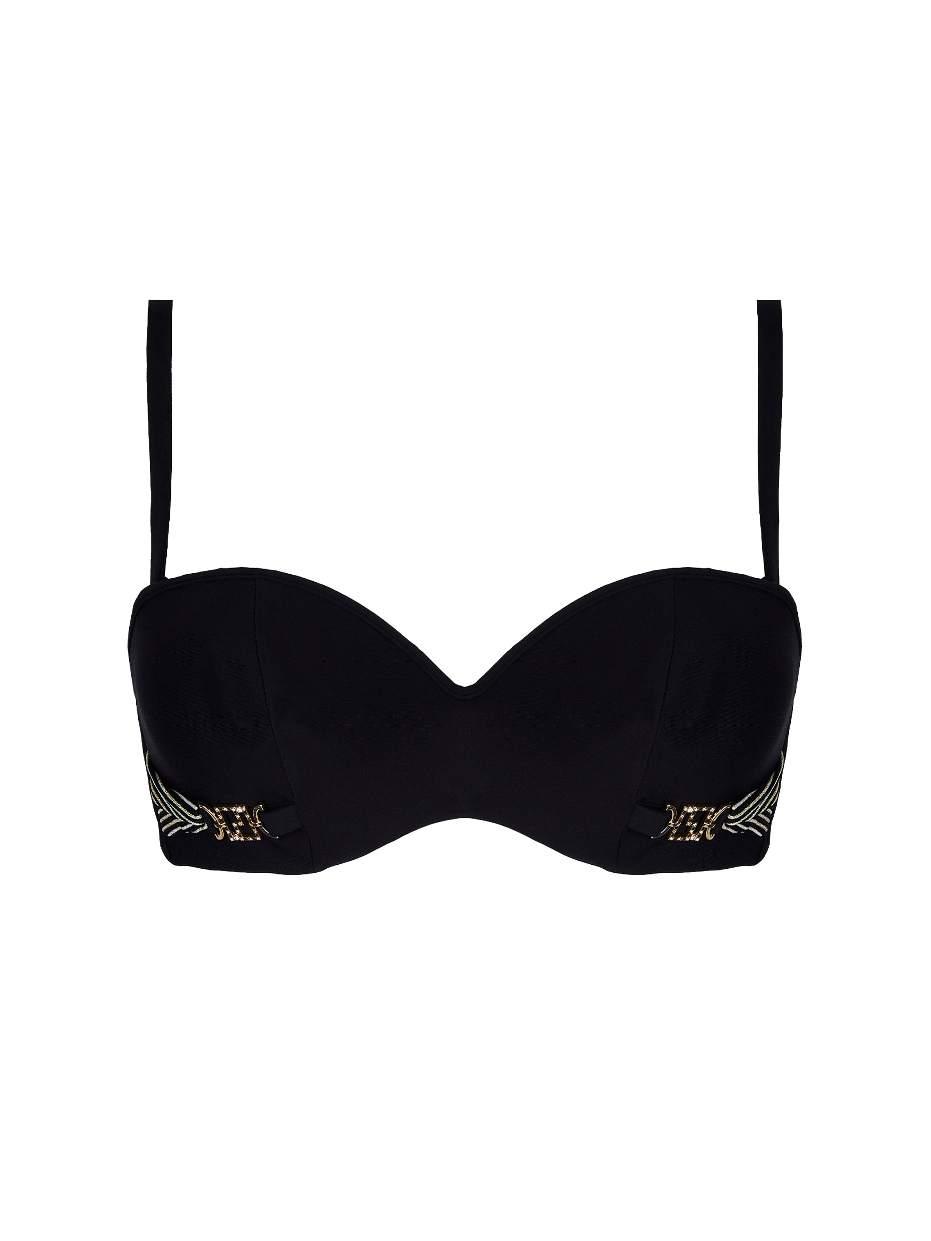 Horizon Boreal bandeau bikini top - Black Boreal