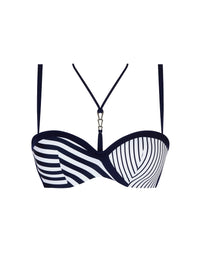 Haut de bikini bandeau Rayure en Ligne imprimé - Rayure Croisière