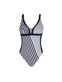 Maillot une pièce Rayure en Ligne imprimé - Rayure Croisière
