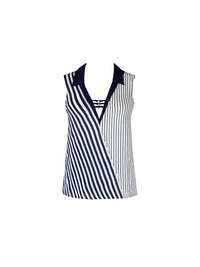 Rayure en Ligne printed top - Rayure Croisière