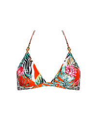 Haut de bikini triangle Echappée Libre imprimé - Echappée Tropic