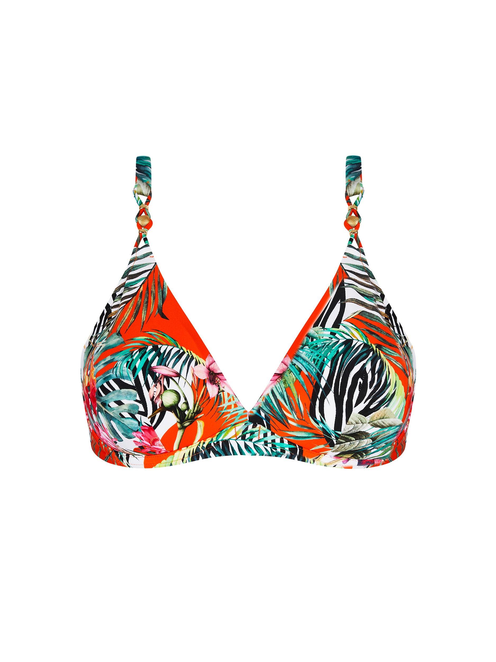 Haut de bikini triangle Echappée Libre imprimé - Echappée Tropic