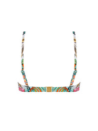 Échappée Libre printed bandeau bikini top - Échappée Tropic