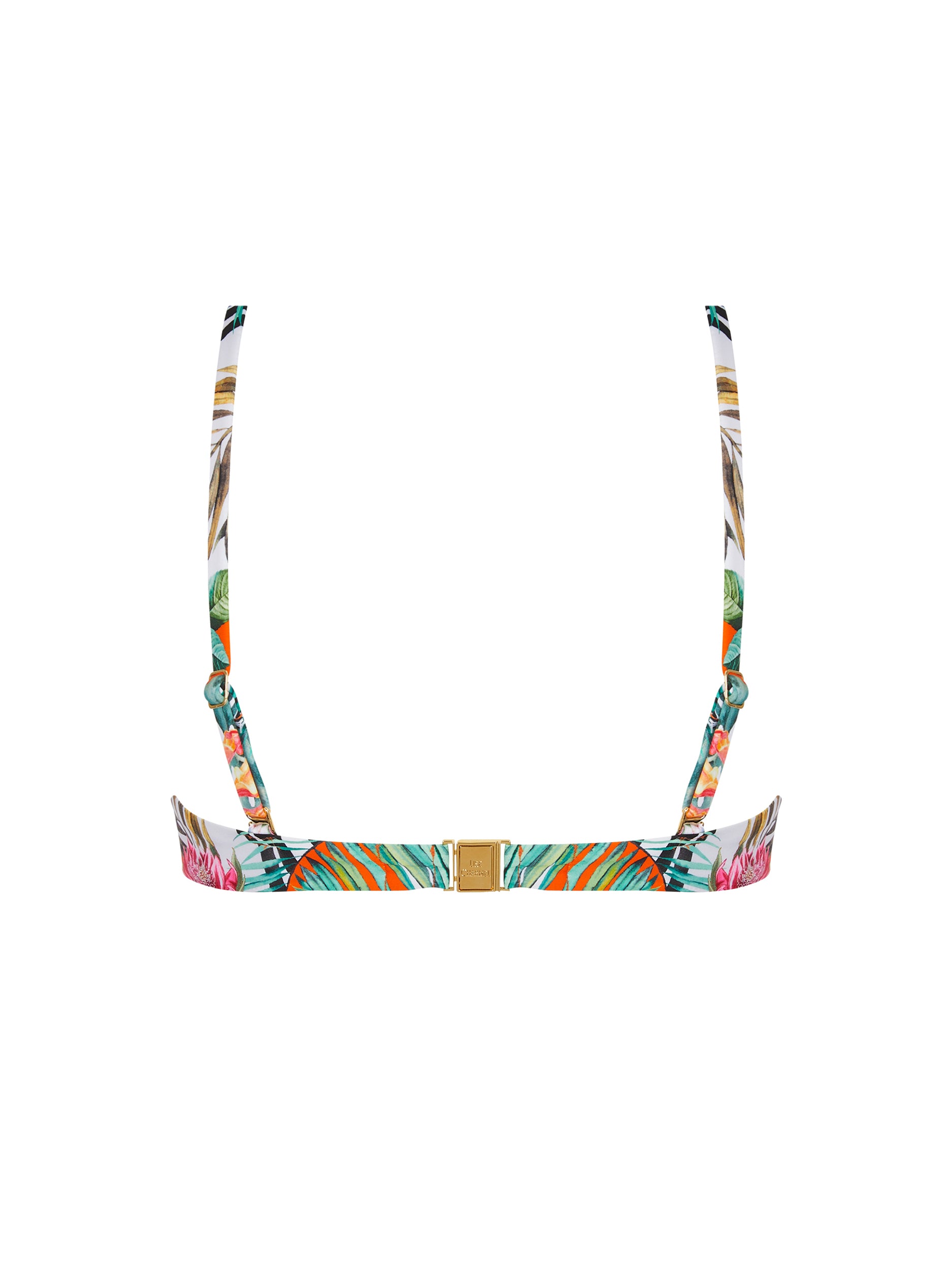 Échappée Libre printed bandeau bikini top - Échappée Tropic