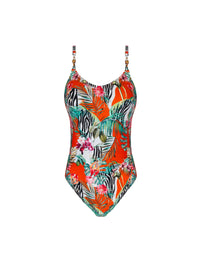 Maillot une pièce Echappée Libre imprimé - Echappée Tropic