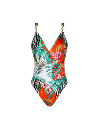 Maillot une pièce Echappée Libre imprimé - Echappée Tropic