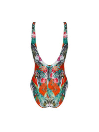Maillot une pièce Echappée Libre imprimé - Echappée Tropic