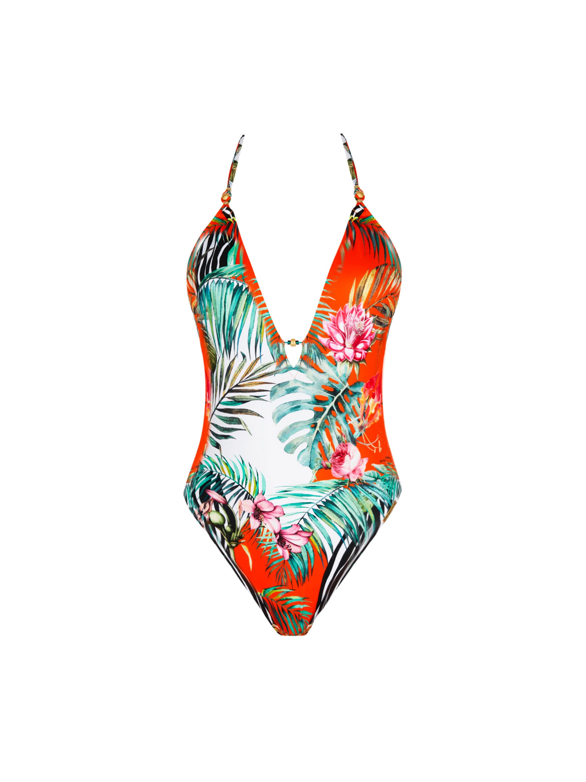 Échappée Libre printed one-piece swimming costume - Echappée Tropic