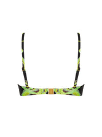 Fleurs de Nuit printed bandeau bikini top - Nuit Luciole