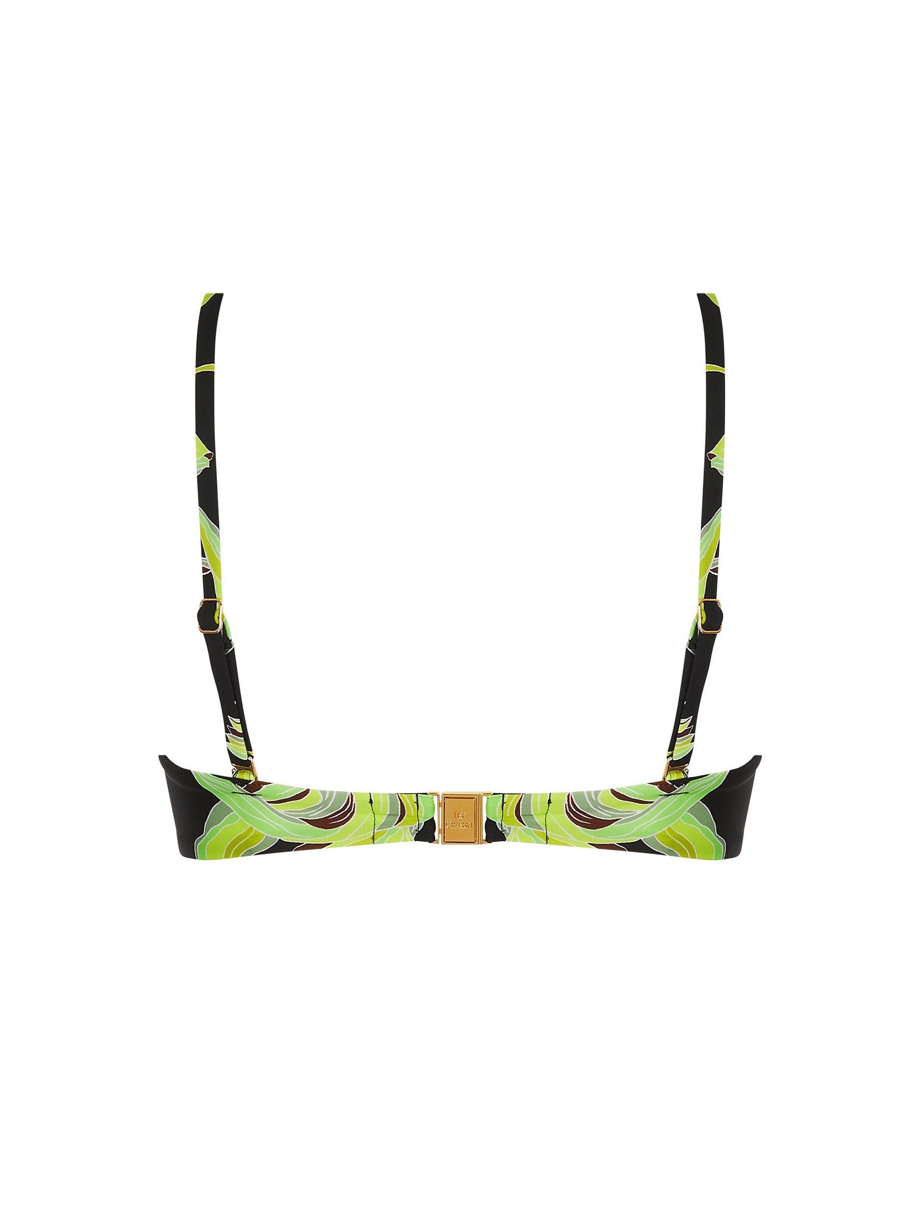 Fleurs de Nuit printed bandeau bikini top - Nuit Luciole