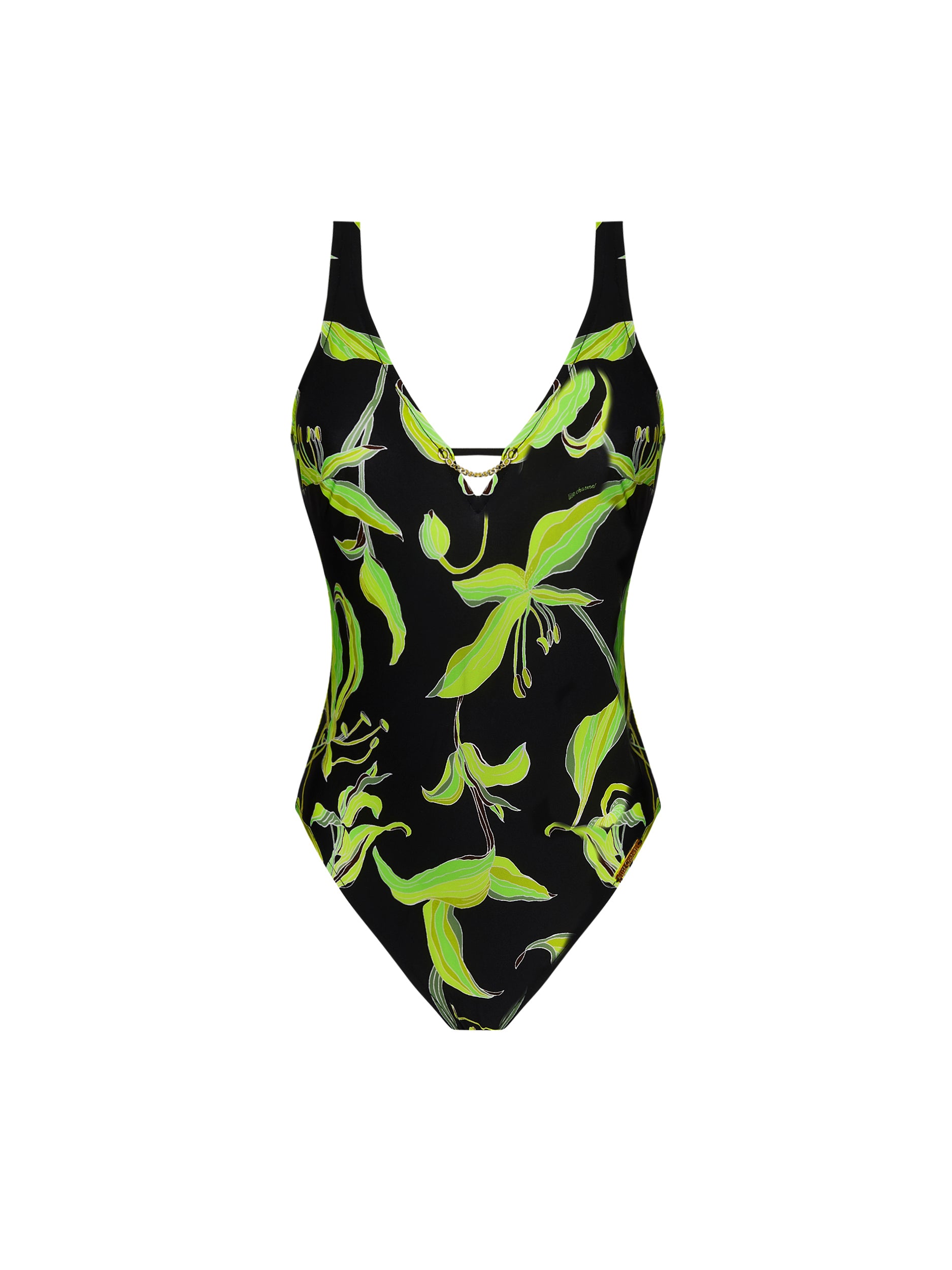 Fleurs de Nuit printed one-piece swimming costume - Nuit Luciole