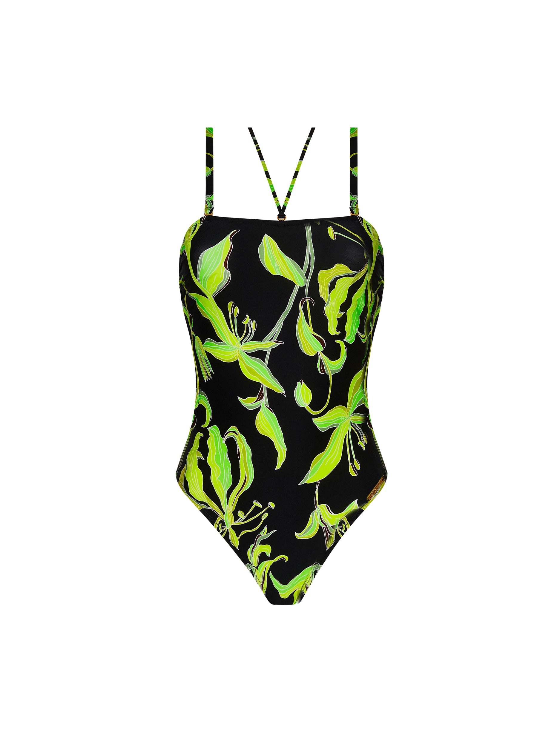 Fleurs de Nuit printed one-piece swimming costume - Nuit Luciole