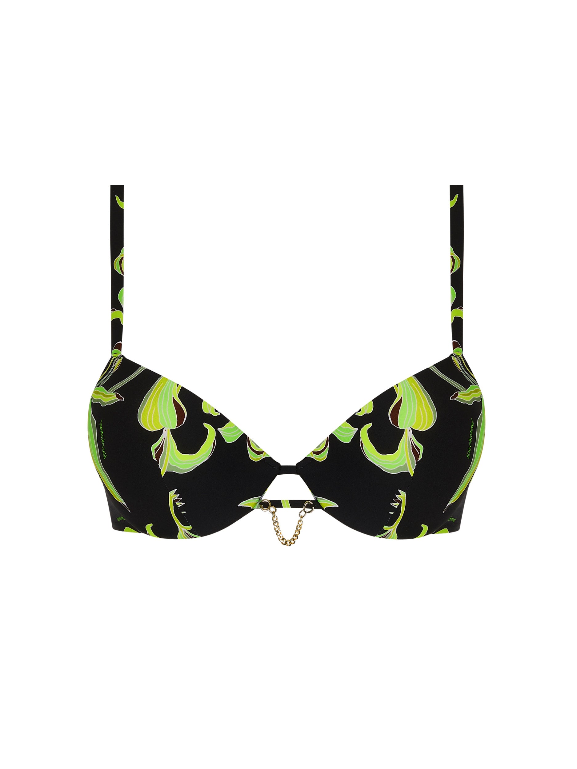 Fleurs de Nuit printed balconnet bikini top - Nuit Luciole