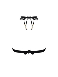 Haut de bikini échancré Pure Élégance - Noir Élégance