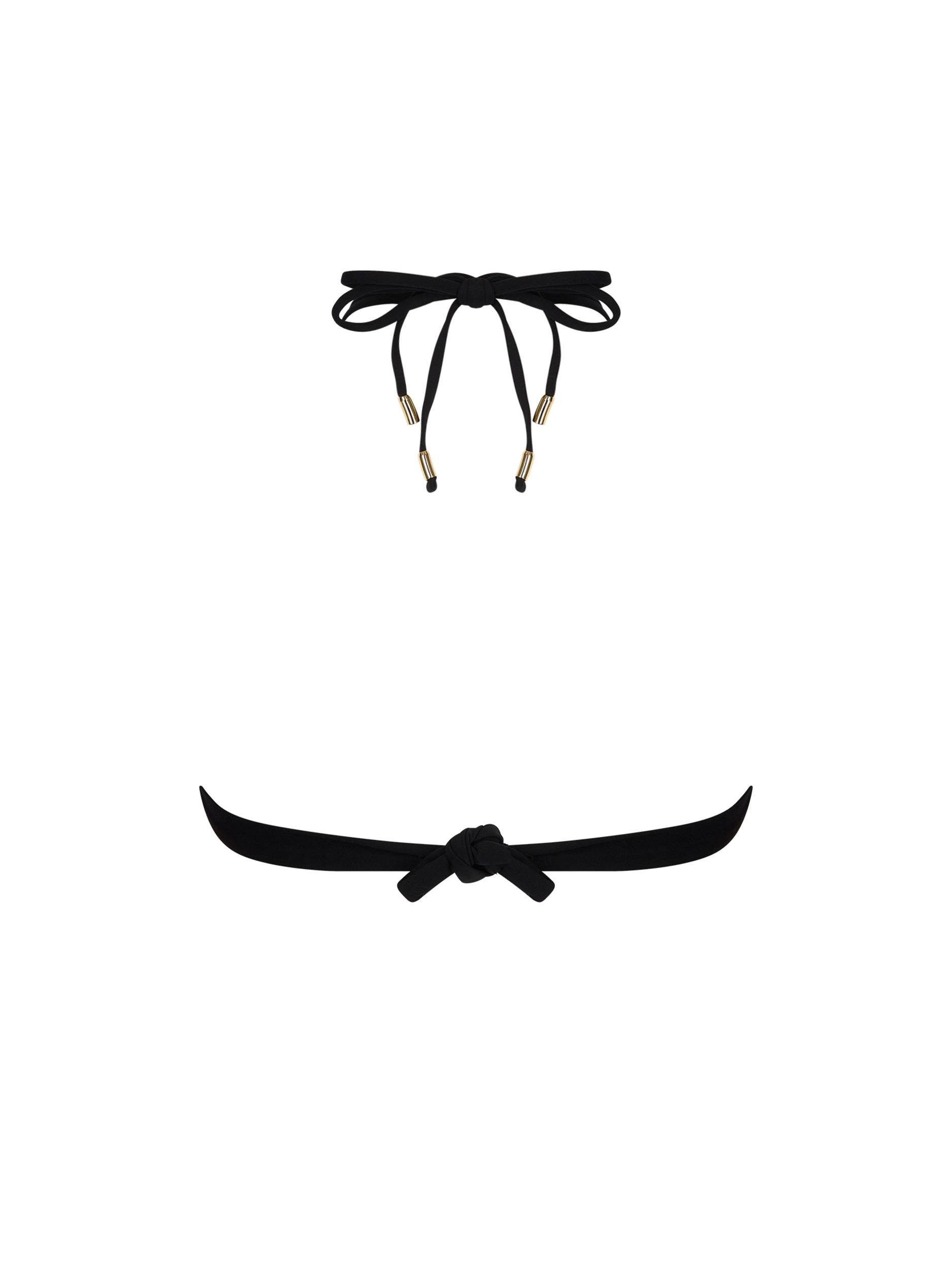 Haut de bikini échancré Pure Élégance - Noir Élégance
