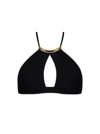 Haut de bikini échancré Pure Élégance - Noir Élégance
