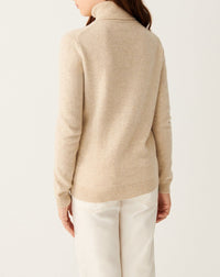 Pull col roulé en laine et cachemire - Loup