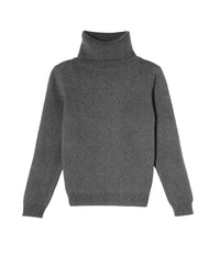 Pull col roulé en laine et cachemire - Loup