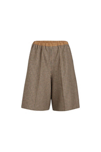 Houndstooth / Bermuda en mélange de laine recyclée