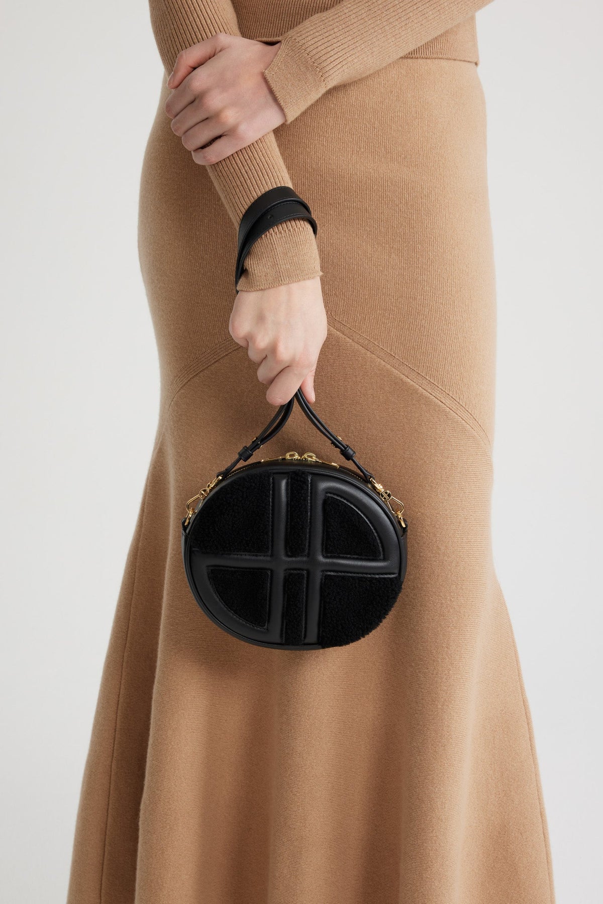 Black / Le JP en cuir et peau retournée