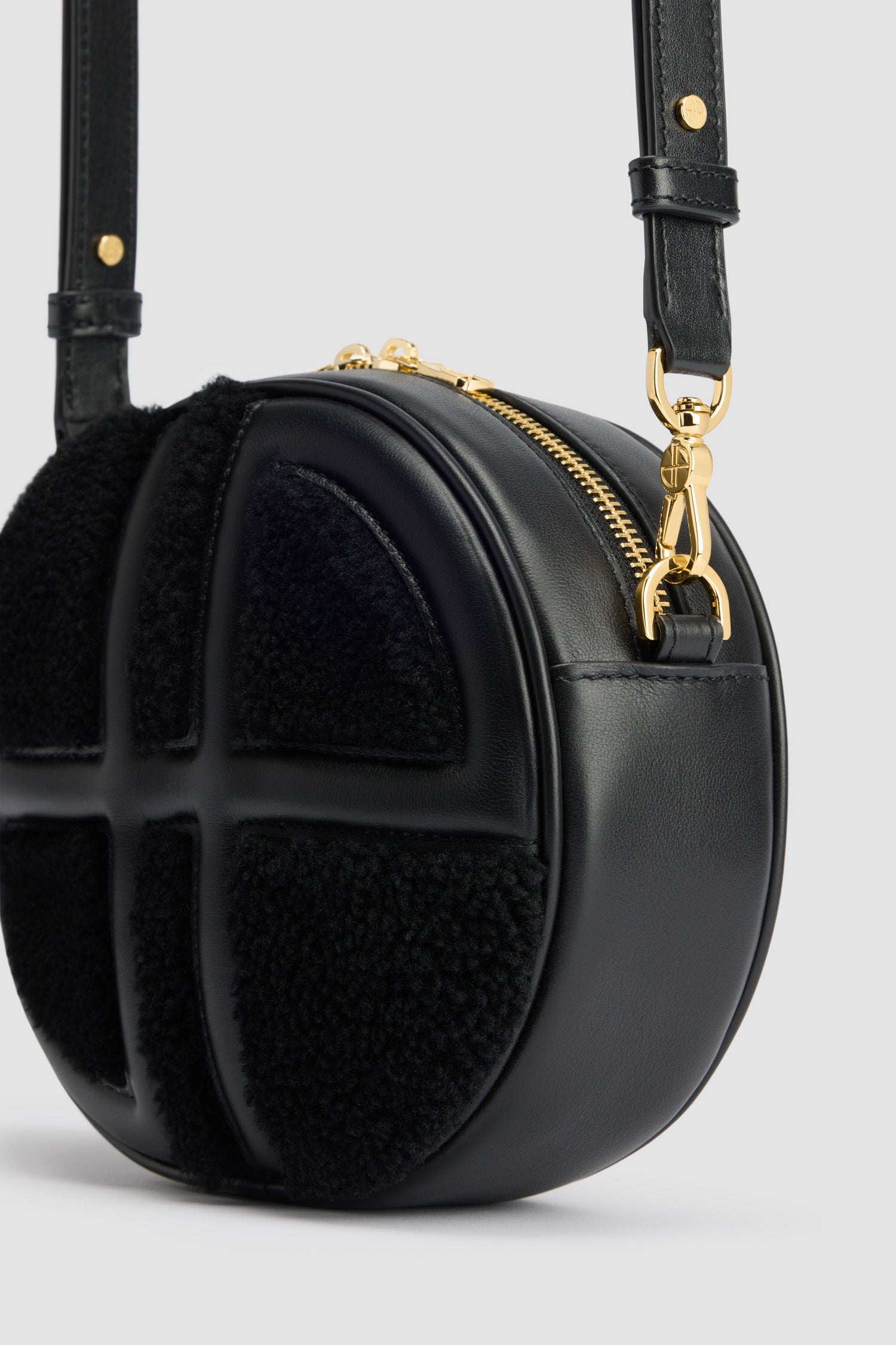 Black / Le JP en cuir et peau retournée