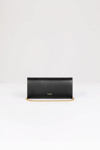 Pochette JP à chaîne en cuir