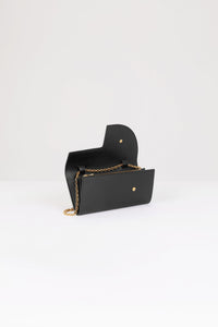 Pochette JP à chaîne en cuir