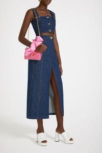 Pochette JP à chaîne en cuir