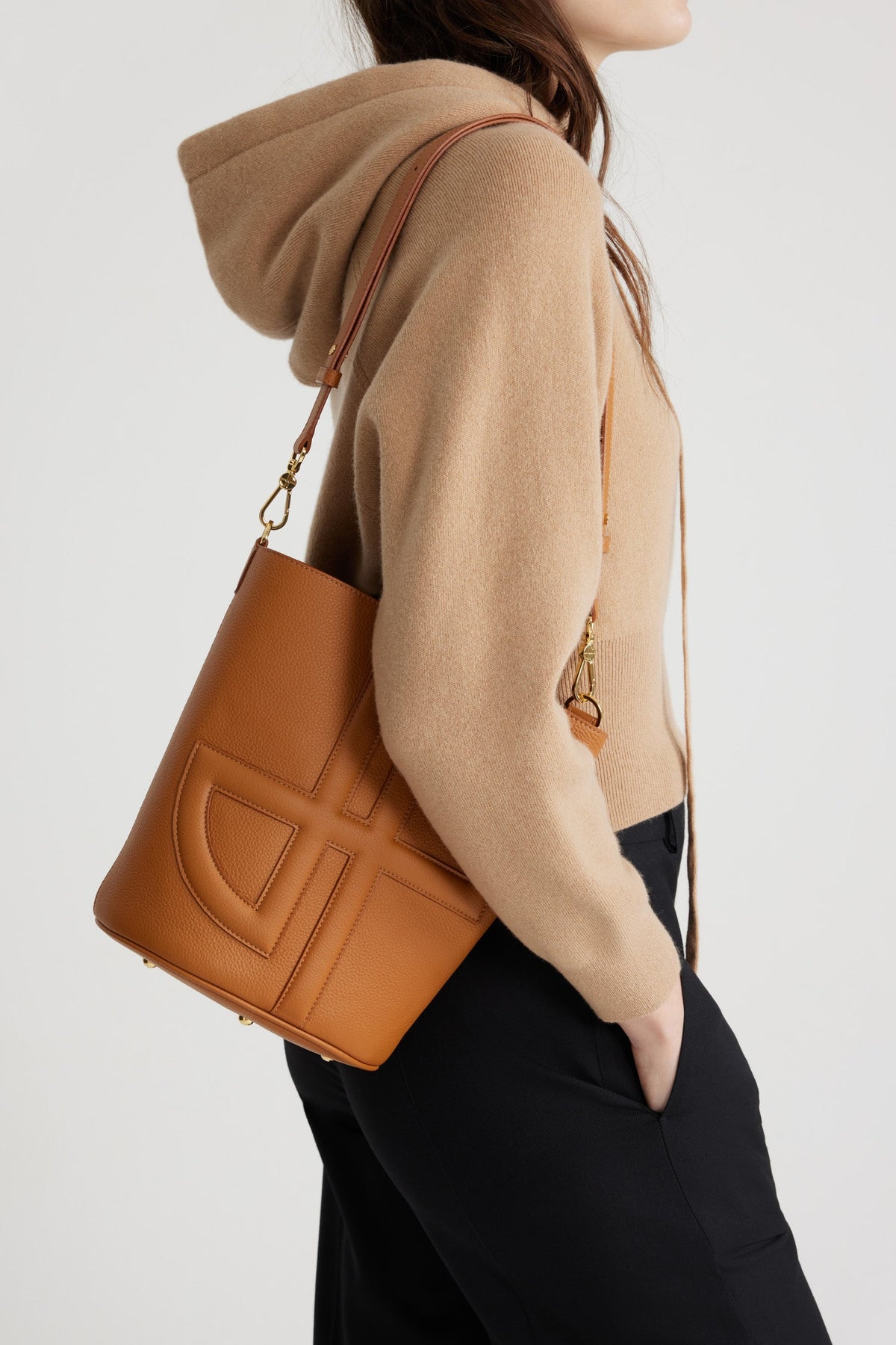 Autumn Leaf / Sac seau JP en cuir