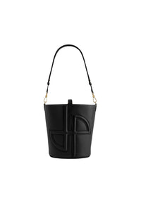 Black / Sac seau JP en cuir