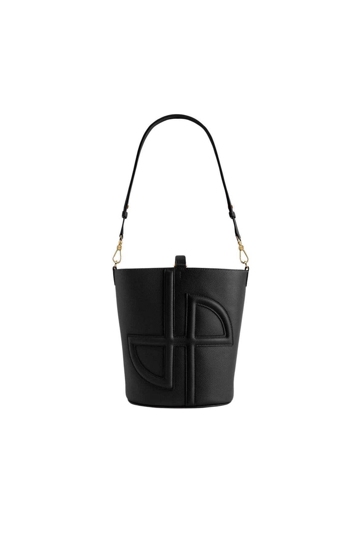 Black / Sac seau JP en cuir