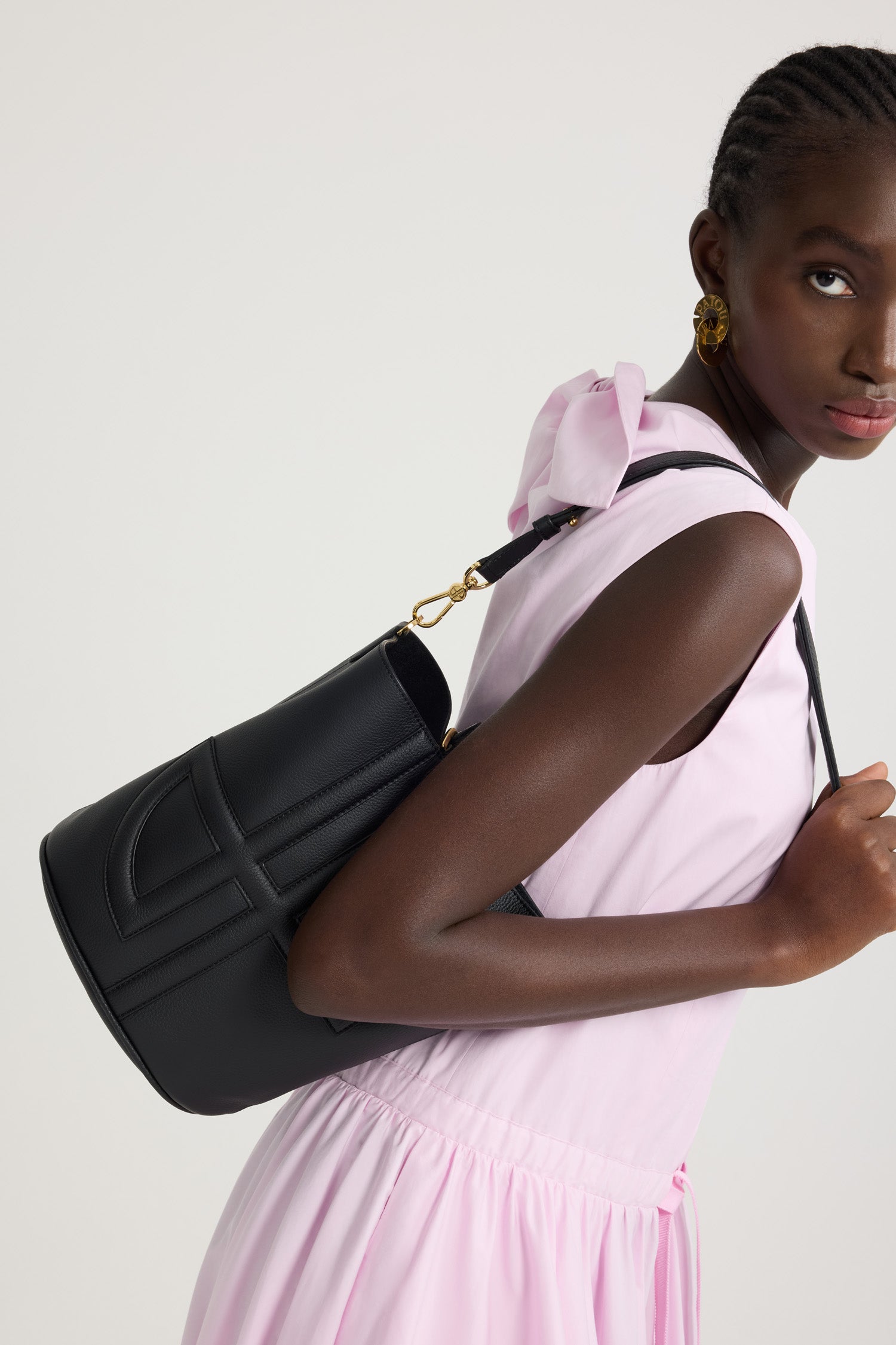 Sac seau JP en cuir
