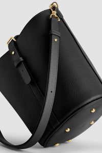 Black / Sac seau JP en cuir