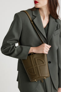 Winter Moss / Petit sac seau JP en cuir