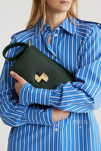 Bottle Green / Le Classic Lock en cuir