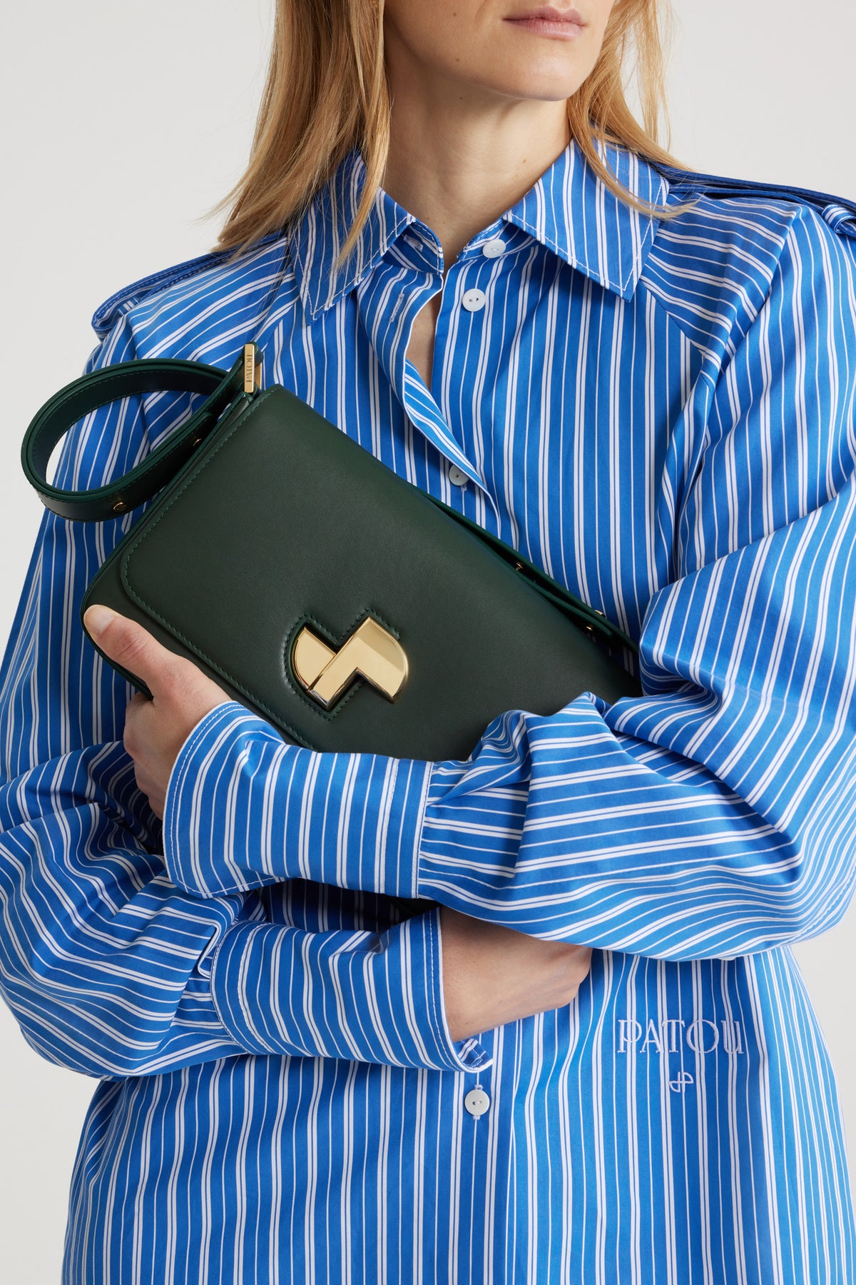 Bottle Green / Le Classic Lock en cuir