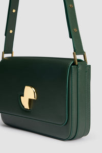 Bottle Green / Le Classic Lock en cuir