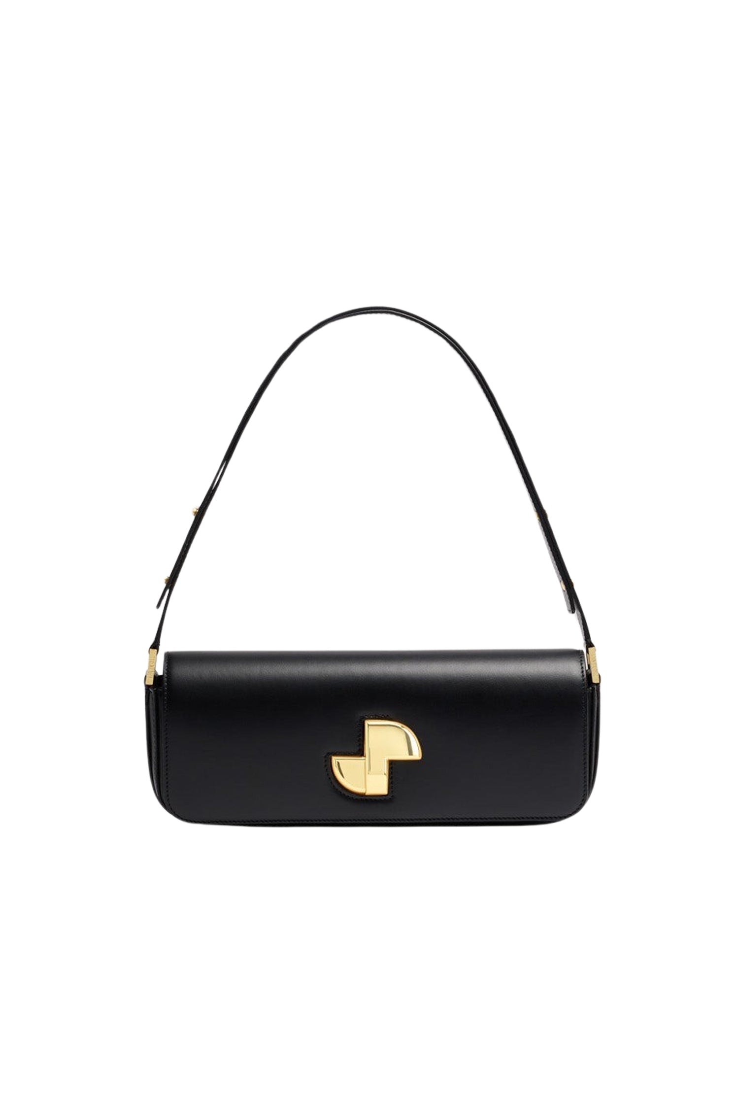 Sac Le Lock en cuir lisse - Noir