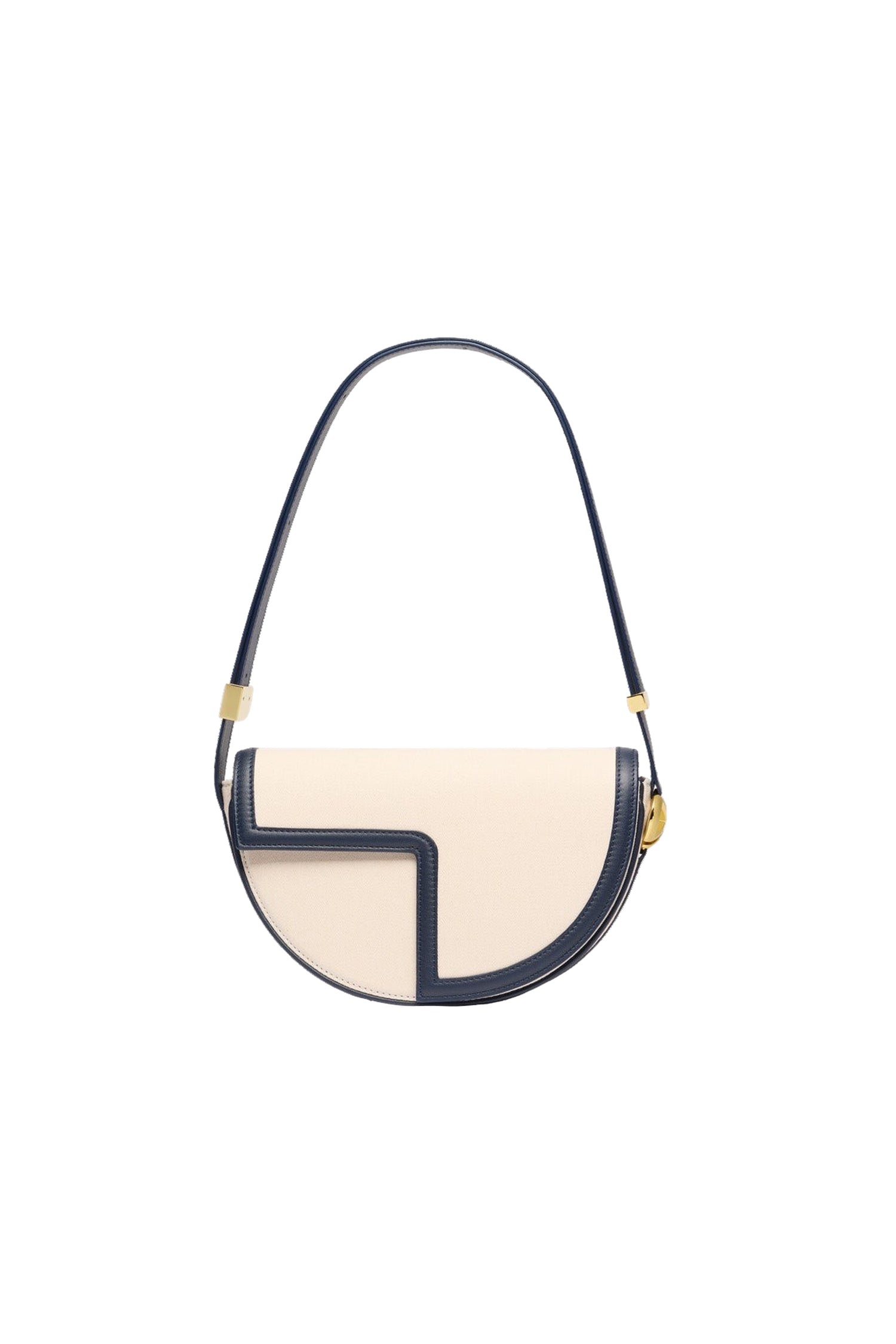 Navy Black / Le Patou en cuir et coton