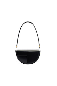 Sac Le Petit Patou en cuir lisse - Noir