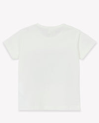 Bonton logo Tuba T-shirt in cotton - Hammock White