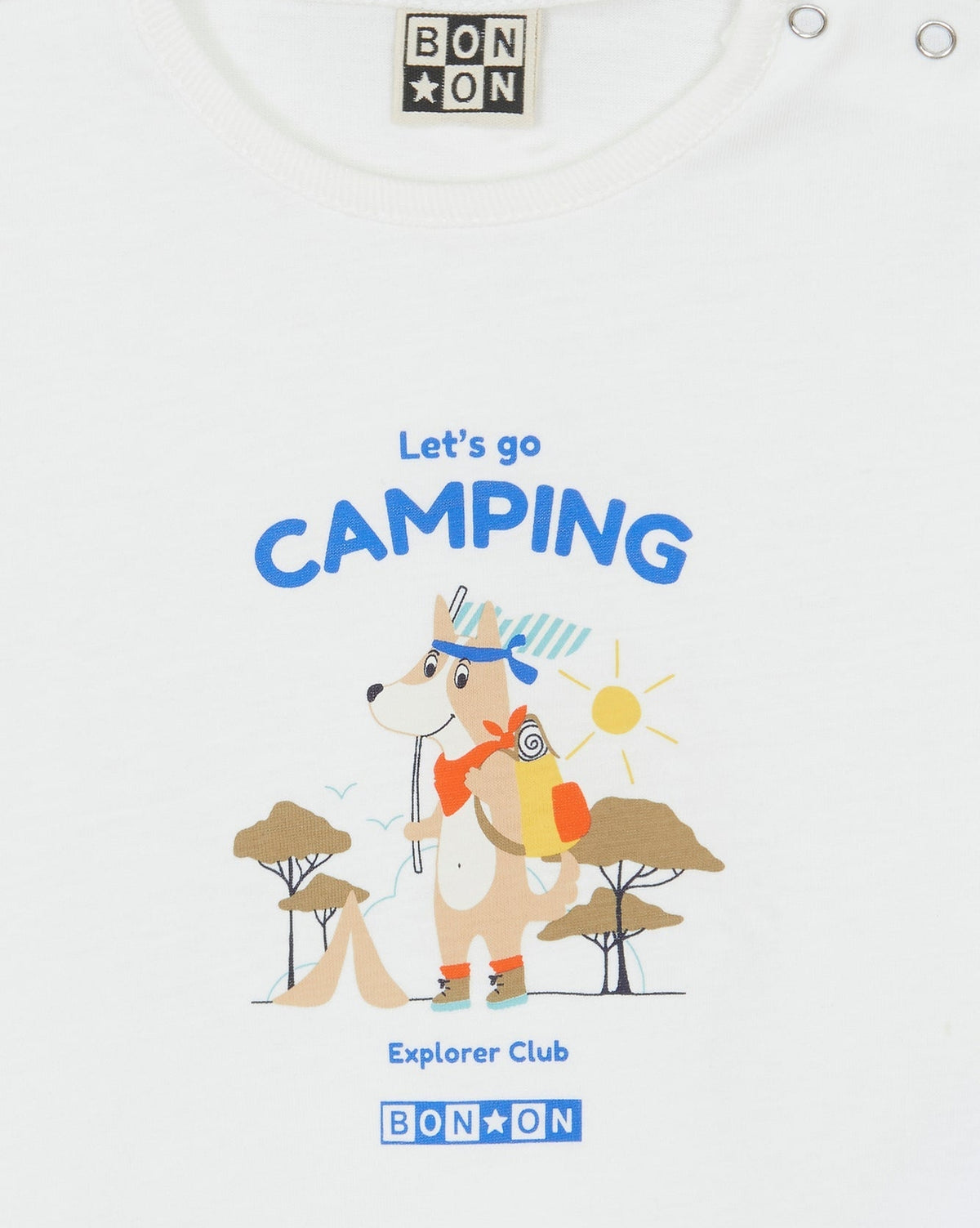 Tuba cotton camping T-shirt - White Hammock