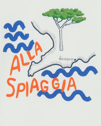 Livio ‘Alla Spiaggia’ printed cotton T-shirt - Ecru Bonton